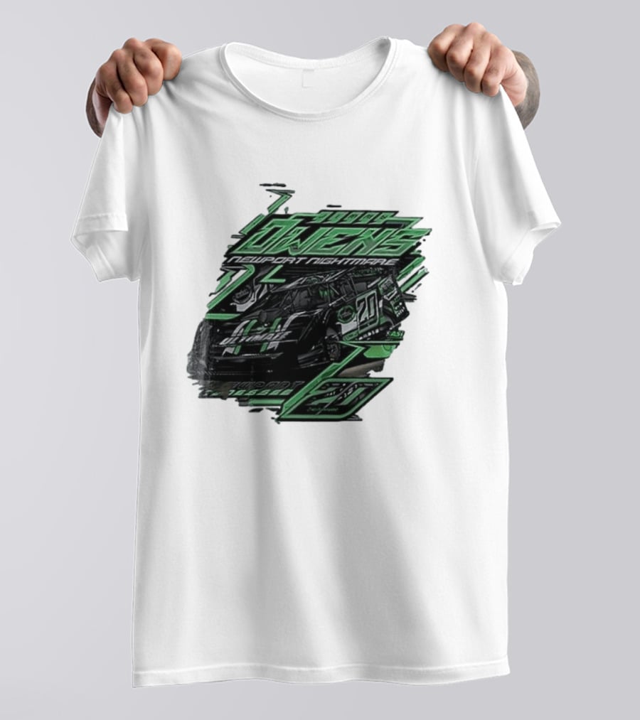 Jimmy Owens Newport Nightmare 20 Car Racing Ultimate 64 Dirt Track 2023 T-Shirt