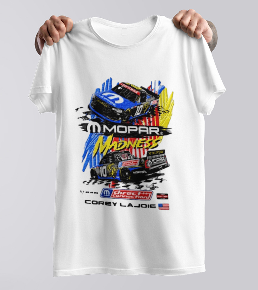 Kaulig Racing Corey LaJoie Mopar Madness 10 Direct Connection NASCAR 2023 T-Shirt