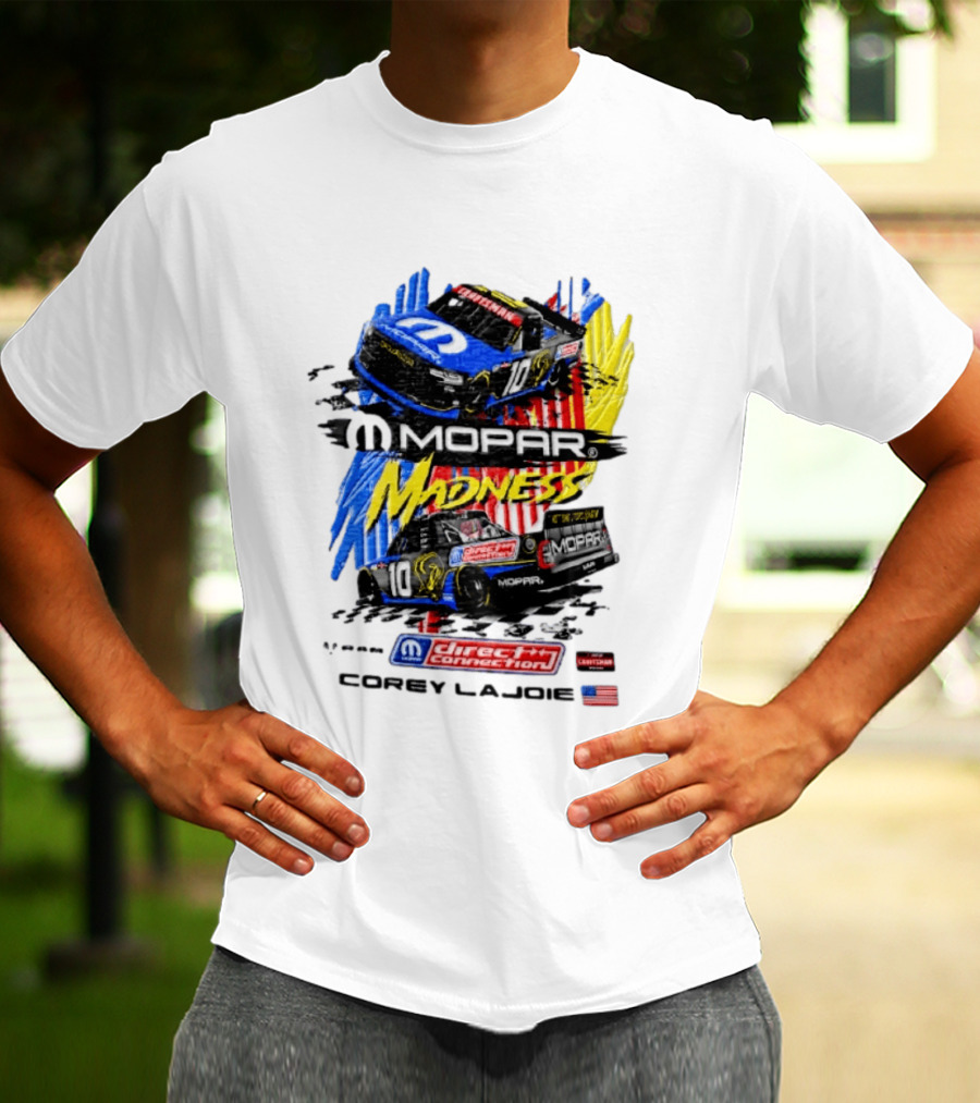 Kaulig Racing Corey LaJoie Mopar Madness 10 Direct Connection NASCAR 2023 T-Shirt