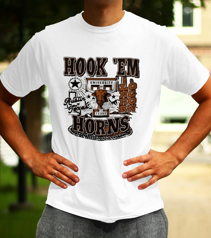 Hook 'Em Horns University Of Texas Austin Longhorns Texas T-Shirt