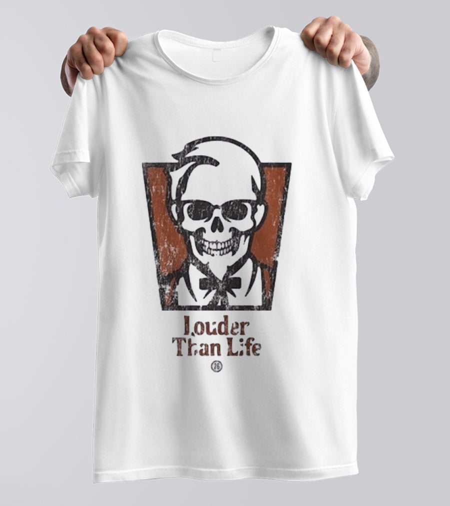 Louder Than Life Skull Colonel KFC T-Shirt