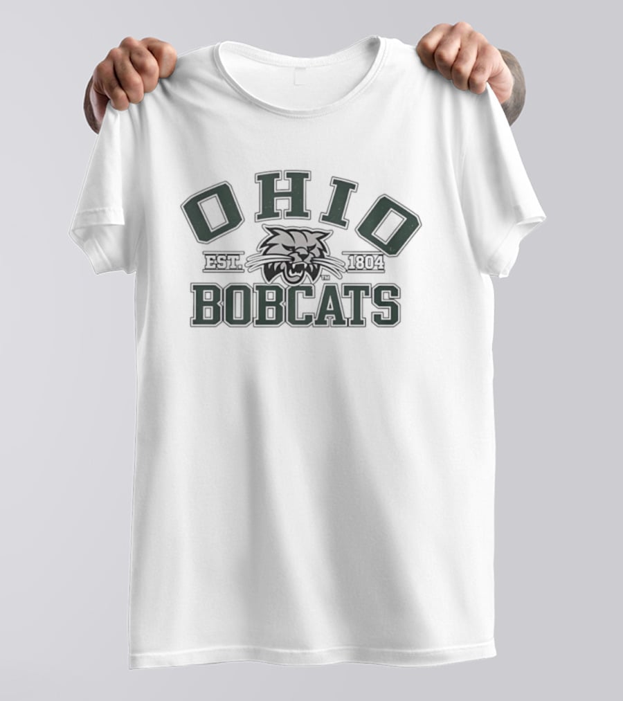 Ohio Bobcats Est 1804 NCAA Distressed T-Shirt