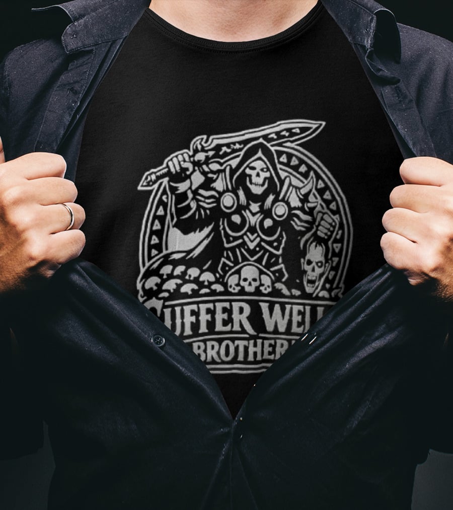 Arthas Menethil Lich King Warcraft Suffer Well Brother T-Shirt