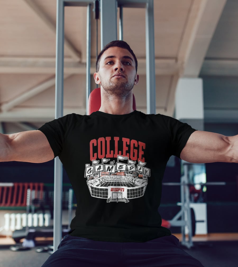 ESPN College GameDay Stadium Flags And Field T-Shirt