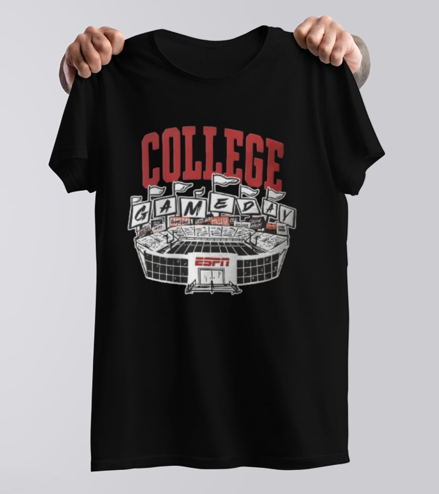 ESPN College GameDay Stadium Flags And Field T-Shirt