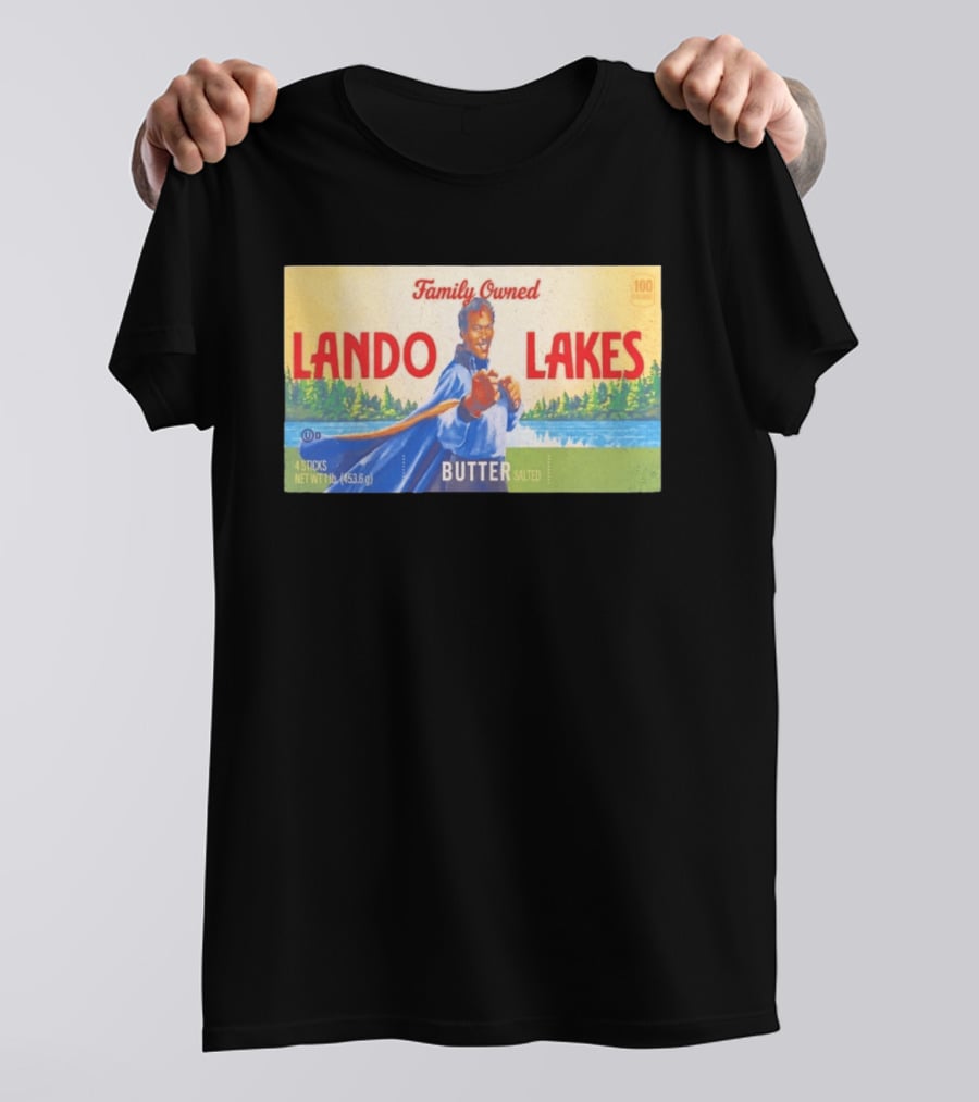 Family Owned Lando Lakes Butter Star Wars Mashup T-Shirt