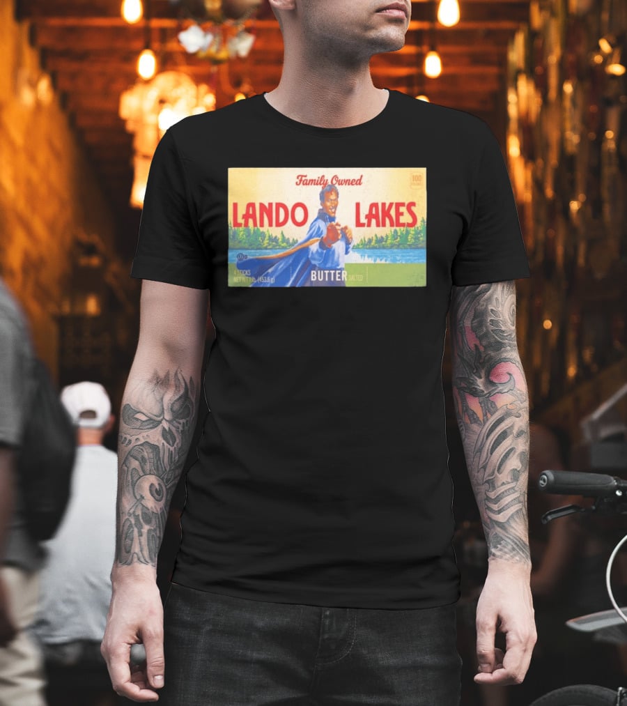 Family Owned Lando Lakes Butter Star Wars Mashup T-Shirt