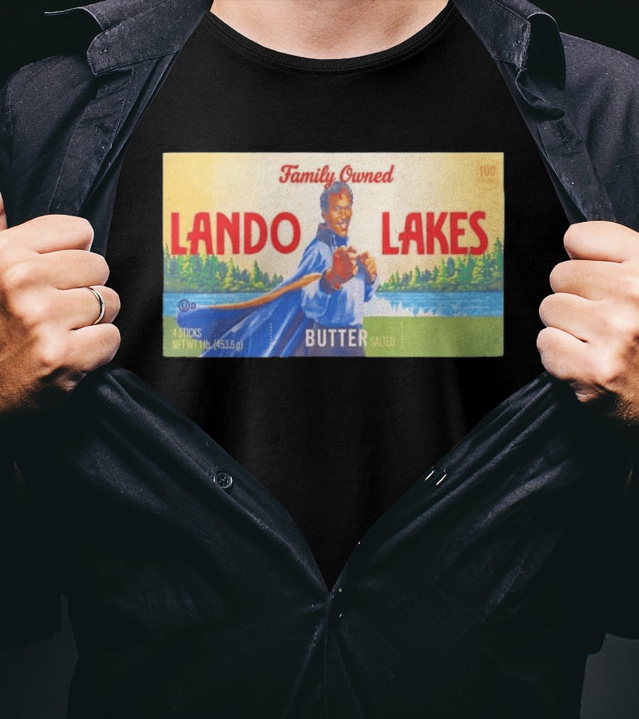 Family Owned Lando Lakes Butter Star Wars Mashup T-Shirt