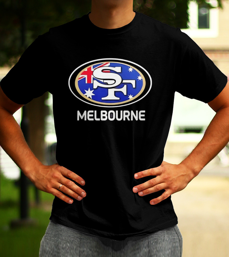 San Francisco 49ers Australia Melbourne Flag T-Shirt