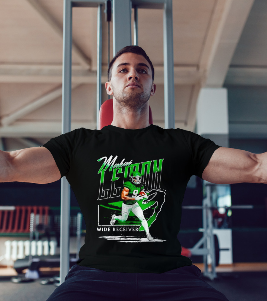 Makai Lemon New York Jets Wide Receiver 9 Football T-Shirt
