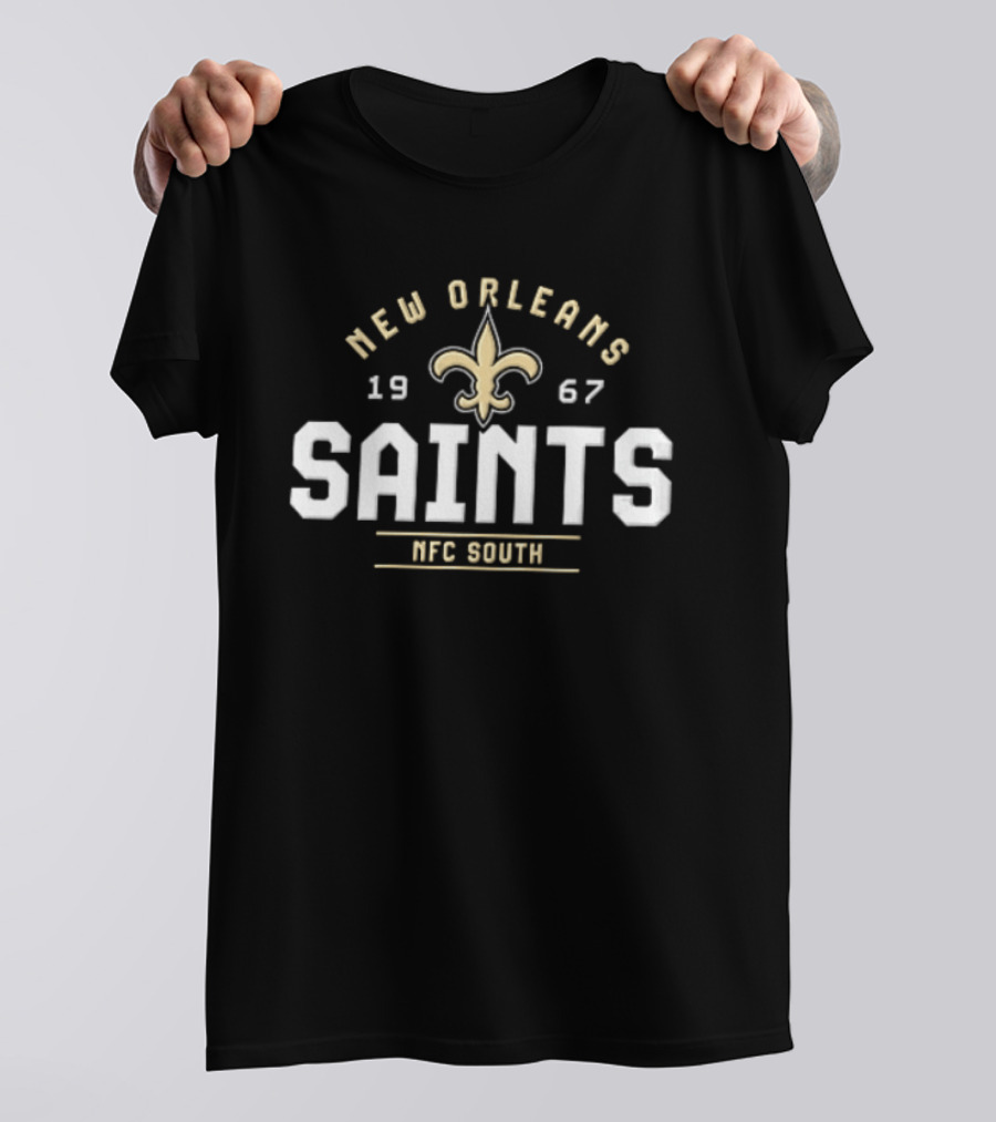 New Orleans Saints 1967 NFC South Fleur De Lis Saints T-Shirt
