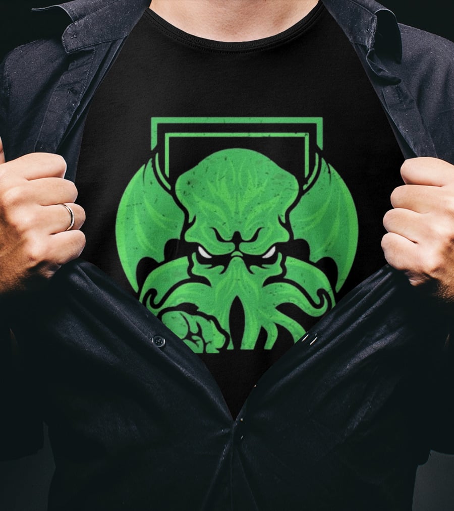 I Want Cthulhu YOU To Obey Commanding Green Creature T-Shirt