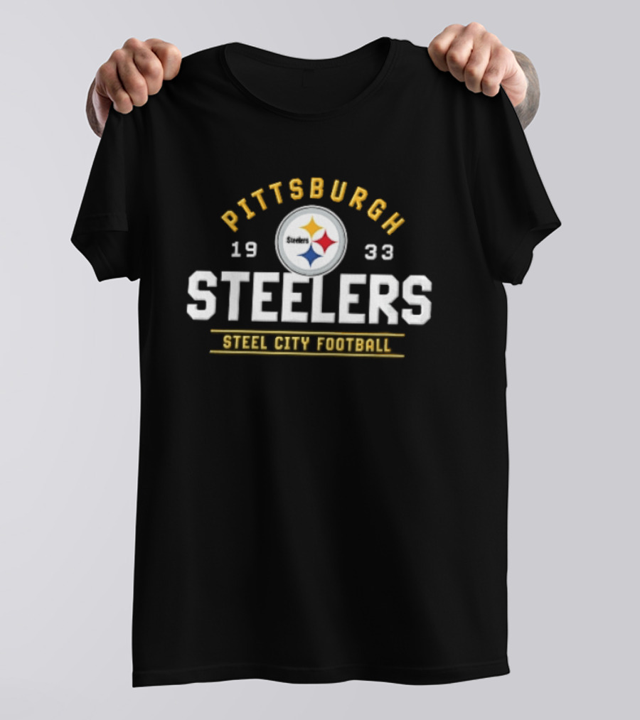 Pittsburgh Steelers 1933 Steel City Football Team T-Shirt