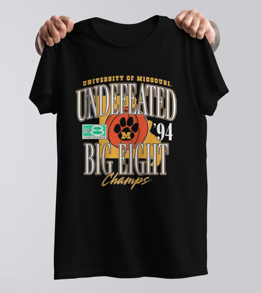 University Of Missouri Big Eight Undefeated Champions 1994 T-Shirt