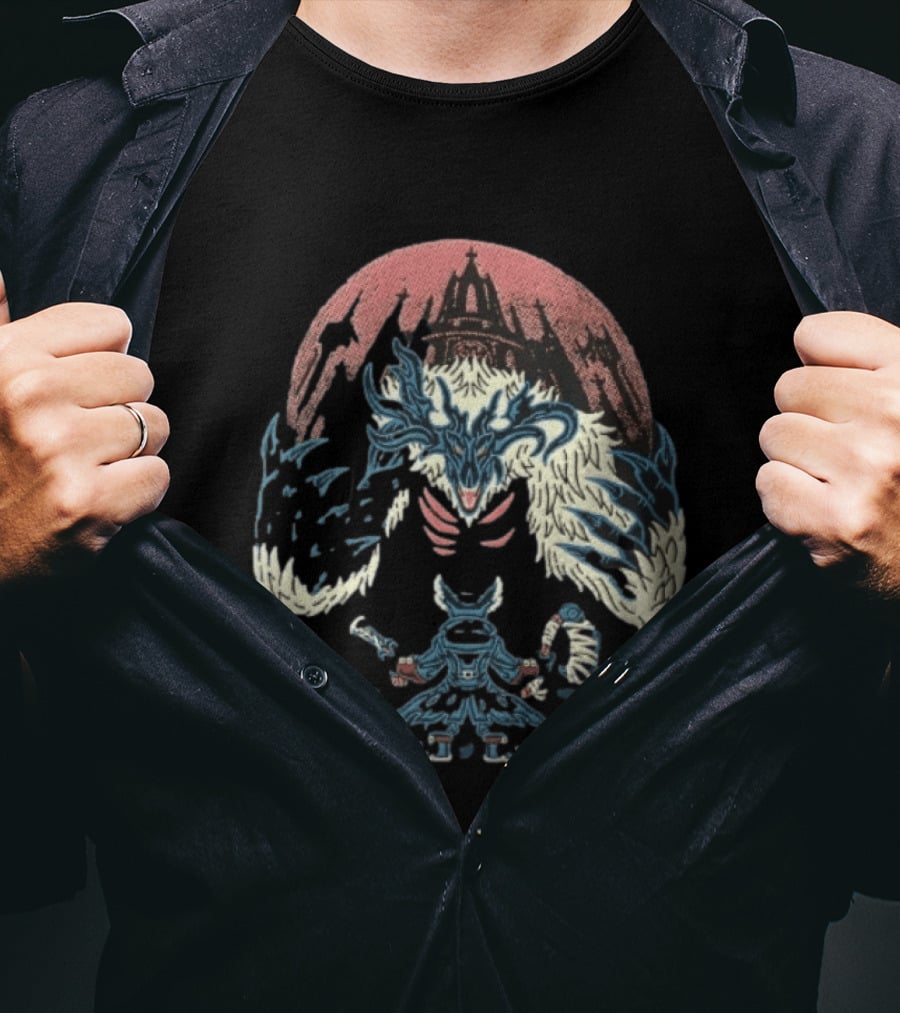 Vicar Amelia Hunter Confronts Beast At Gothic Cathedral T-Shirt