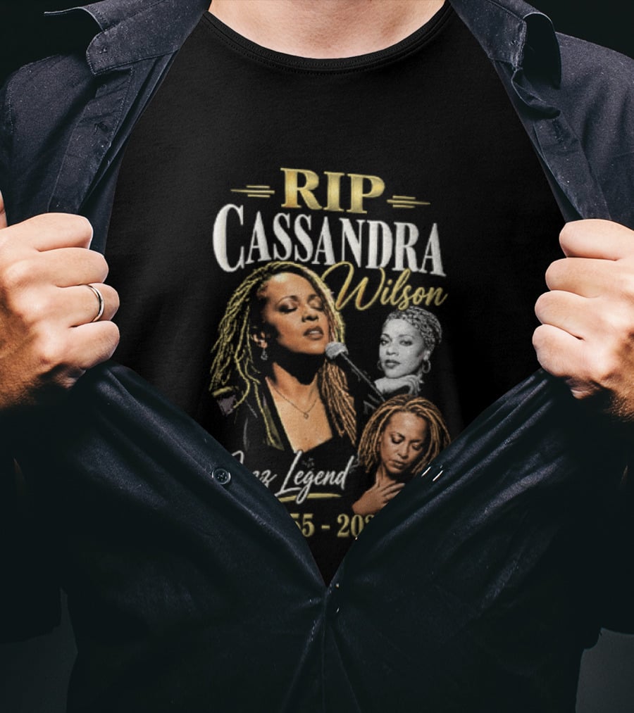 RIP Cassandra Wilson Jazz Legend 1955 2026 T-Shirt