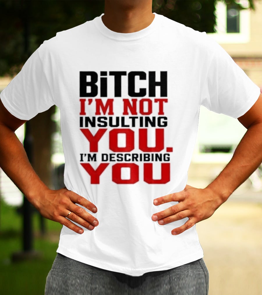 Bitch I'm Not Insulting You I'm Describing You T-Shirt