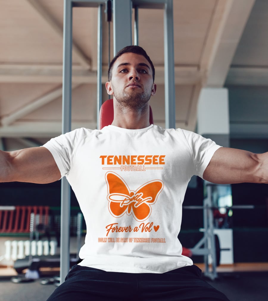 Tennessee Football Dolly Parton Forever A Vol Butterfly T-Shirt