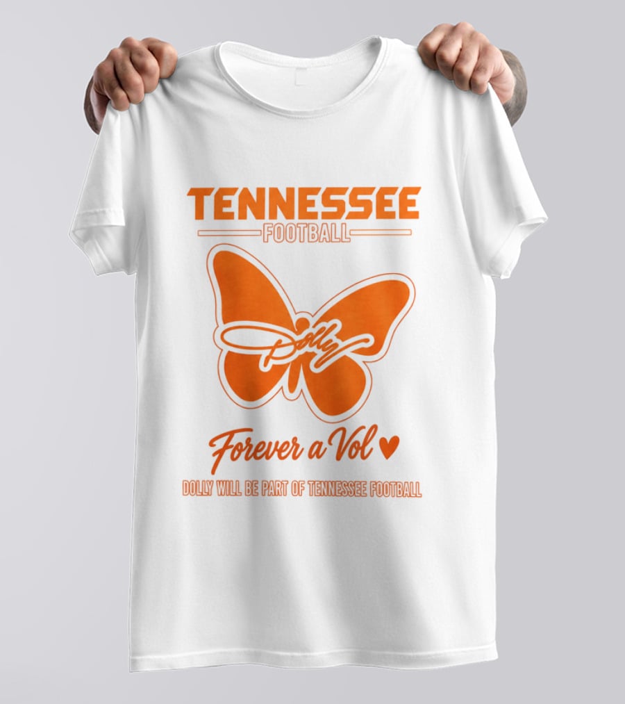 Tennessee Football Dolly Parton Forever A Vol Butterfly T-Shirt