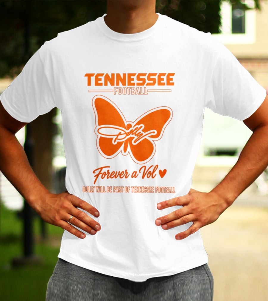 Tennessee Football Dolly Parton Forever A Vol Butterfly T-Shirt