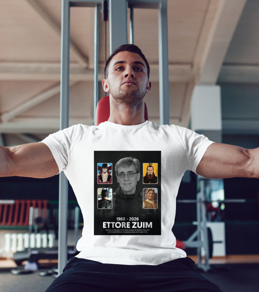 1960 2026 Ettore Zuim Batman Hercules Dracula Mihawk Voice Actor T-Shirt