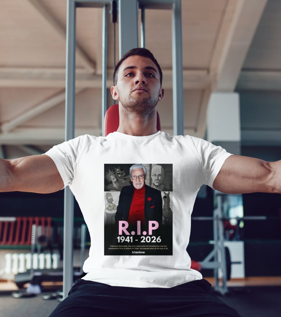 RIP Francisco Reséndez 1941 2026 Scooby Doo Attack On Titan Voice Actor Memorial T-Shirt