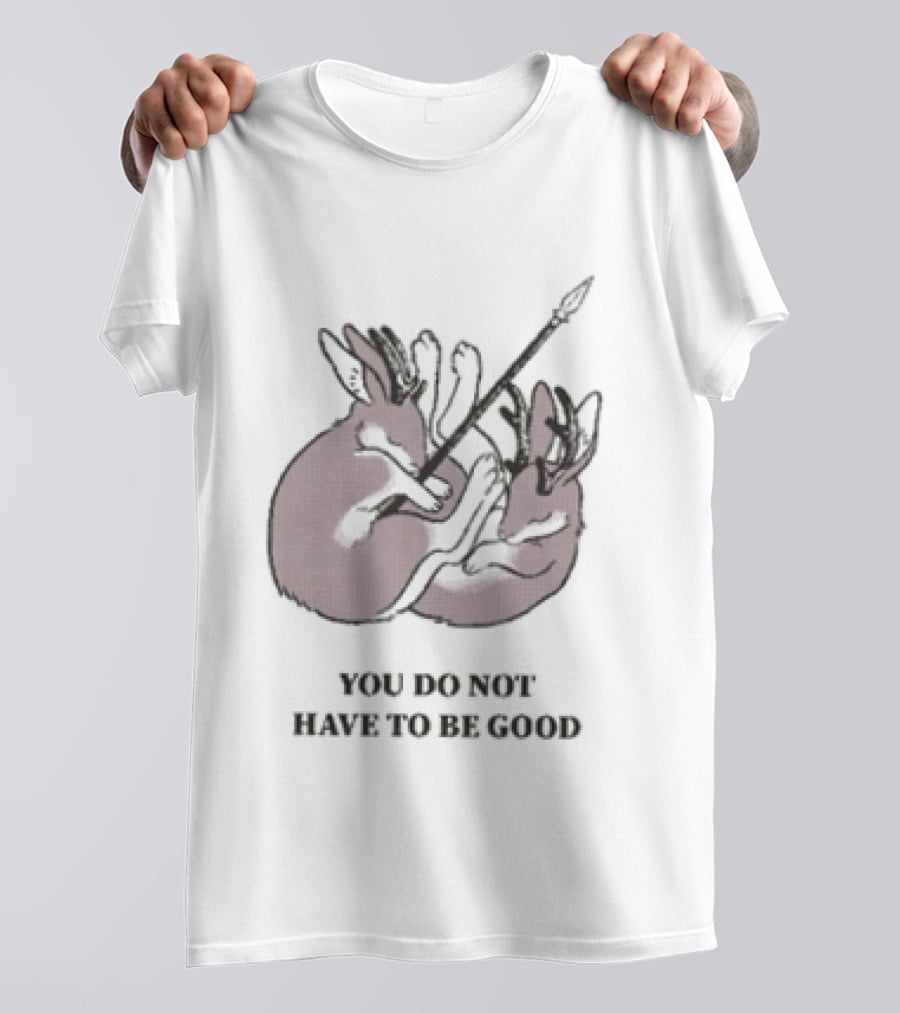 You Do Not Have To Be Good Jackalope Mary Oliver Antlers Arrow T-Shirt