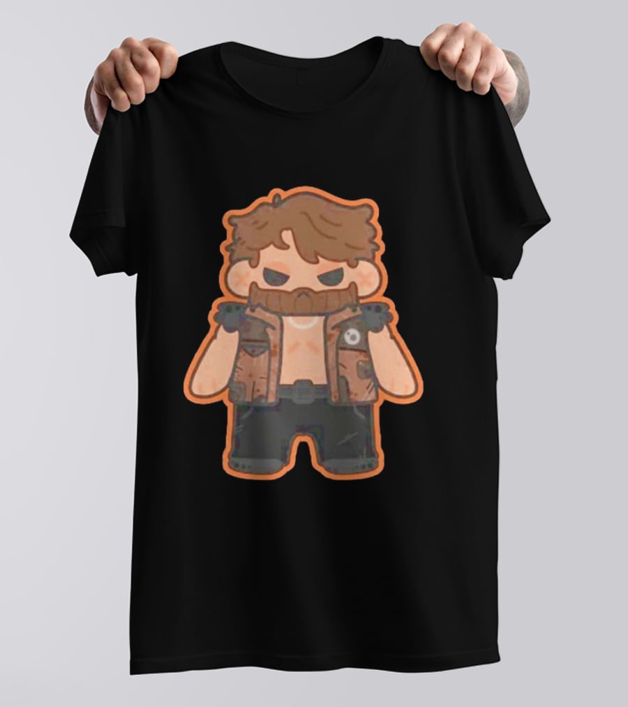 Jaden Newman Pookie Newman Cartoon Vest Bearded T-Shirt