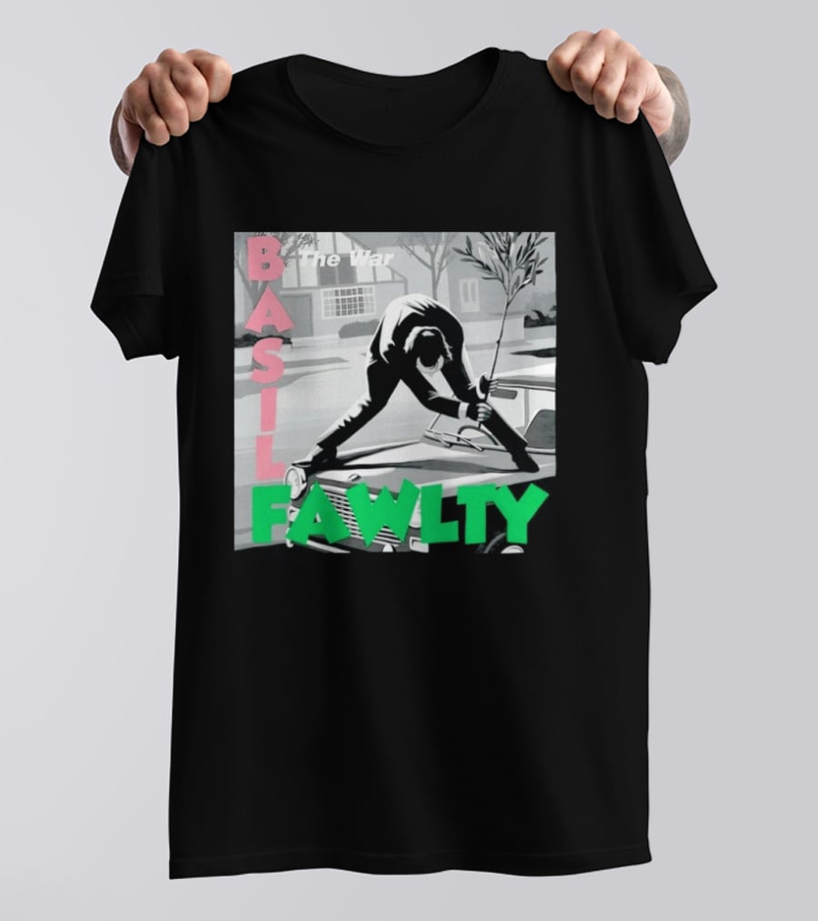 Basil Fawlty The War John Cleese British Comedy Iconic Scene T-Shirt
