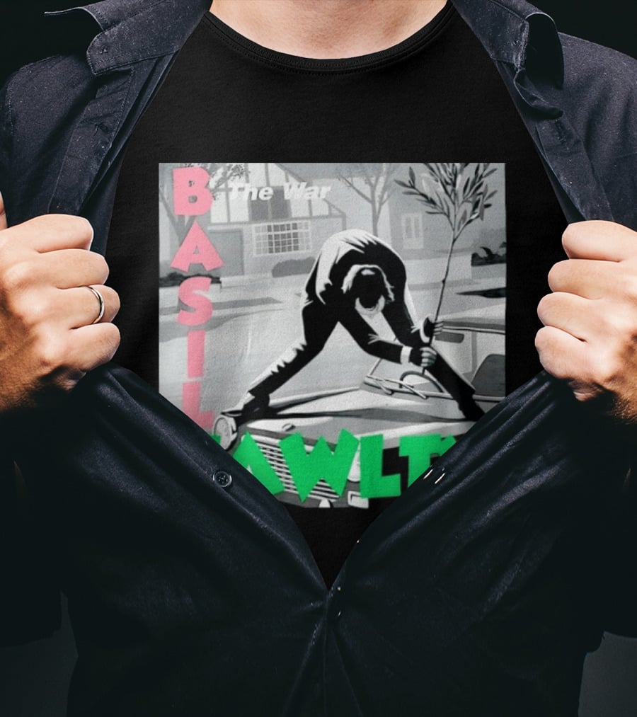 Basil Fawlty The War John Cleese British Comedy Iconic Scene T-Shirt