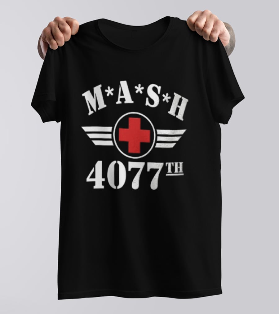 MASH 4077th Red Cross Emblem Military Series T-Shirt