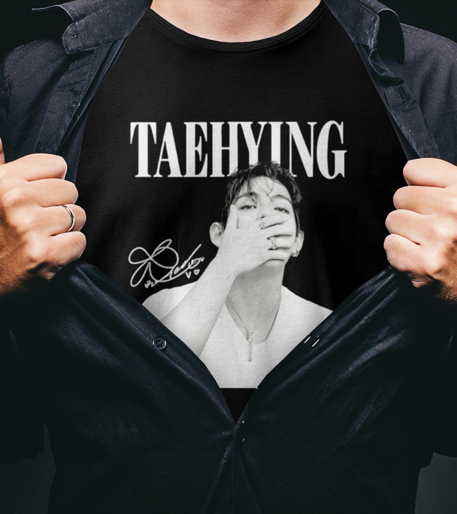 TAEHYUNG BTS V K Pop Fashion Style Signature T-Shirt
