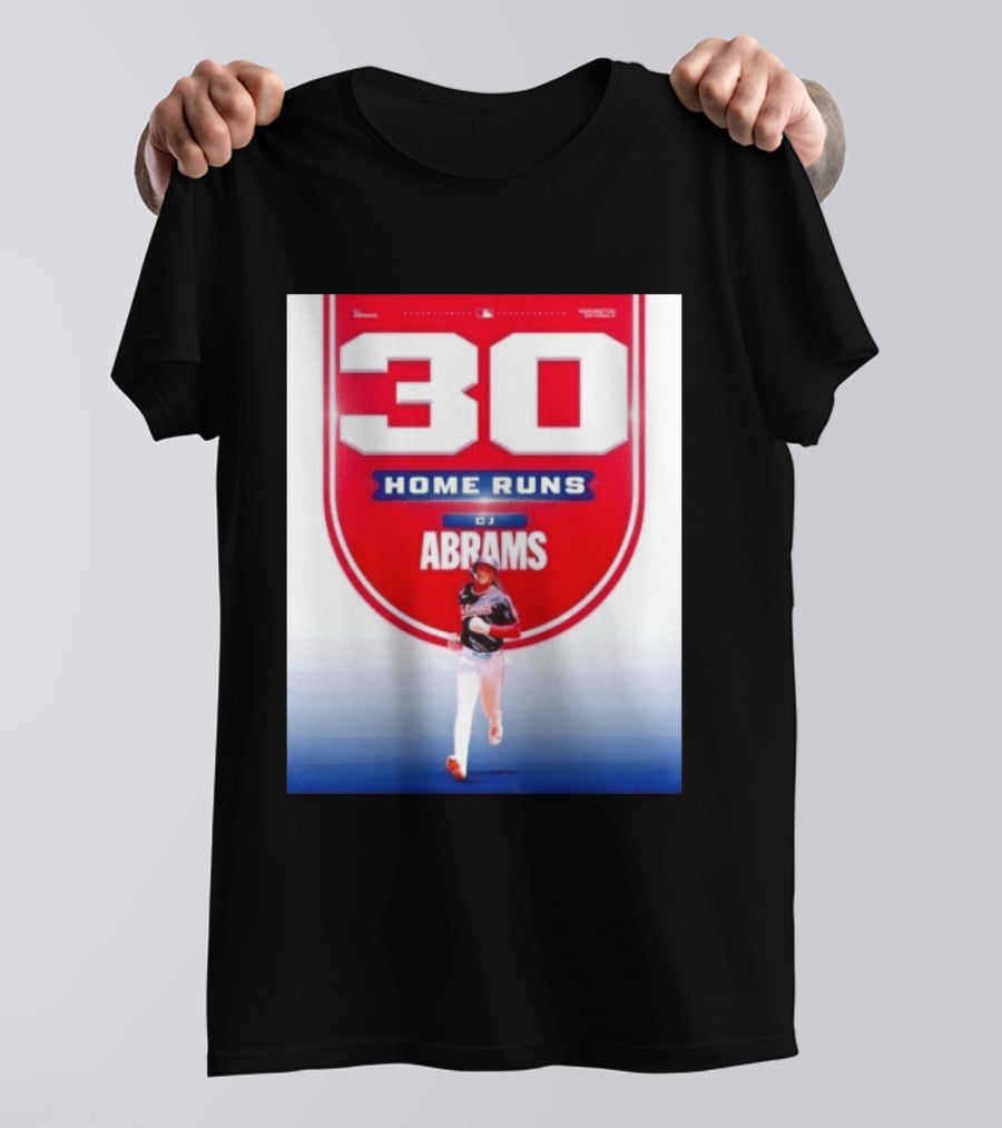 30 Home Runs CJ Abrams Washington Nationals T-Shirt