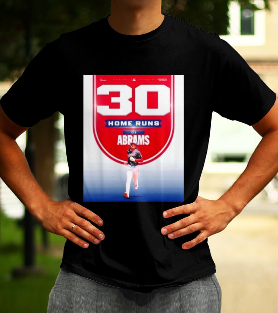 30 Home Runs CJ Abrams Washington Nationals T-Shirt