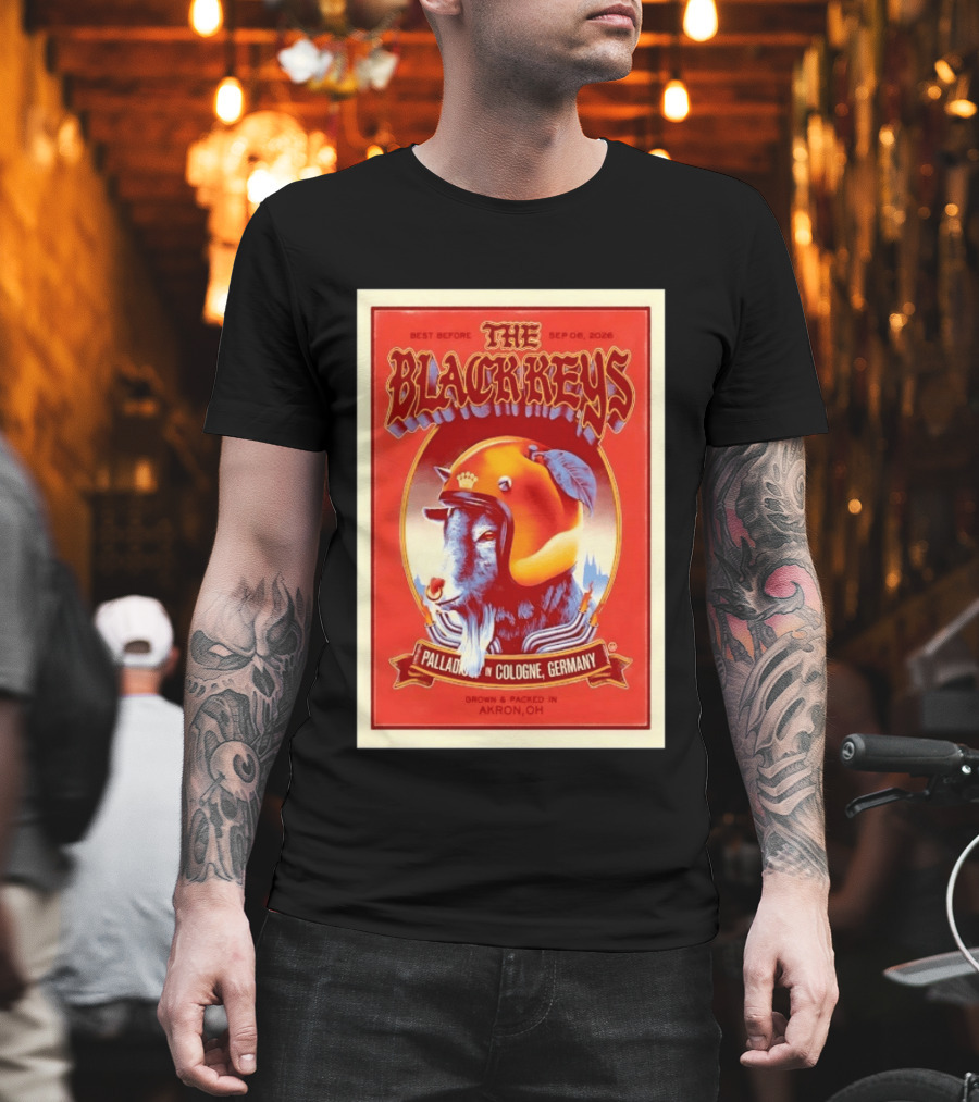 The Black Keys Palladium In Cologne Germany Concert September 6 2026 Akron OH T-Shirt