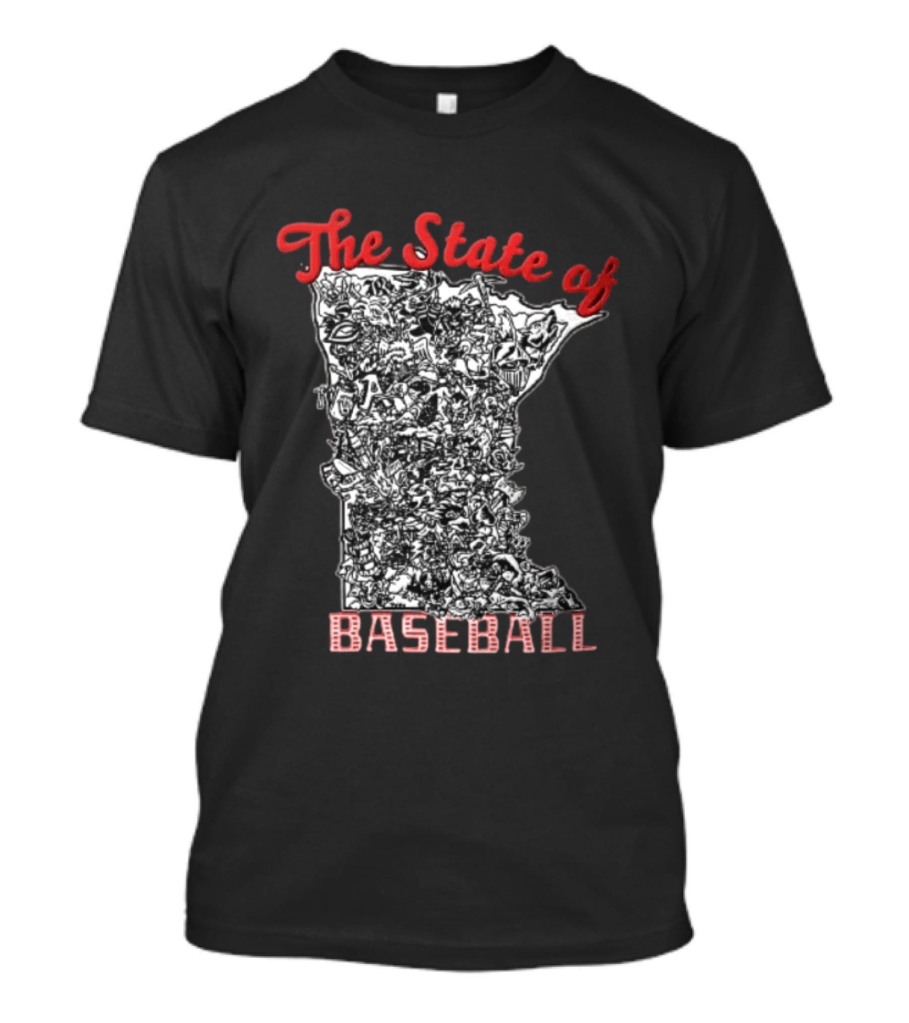 Minnesota Baseball Teams Collage The State Of Baseball T-Shirt