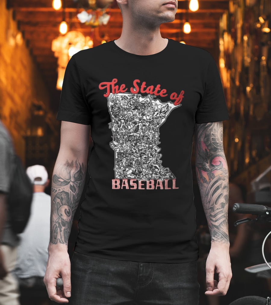 Minnesota Baseball Teams Collage The State Of Baseball T-Shirt