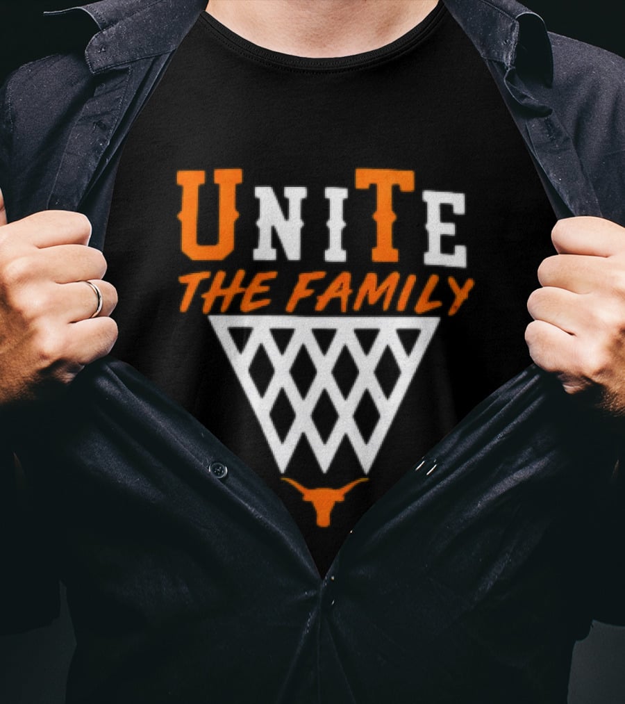 Unite The Family Mohamed Bamba Texas Longhorns Basketball Motif T-Shirt