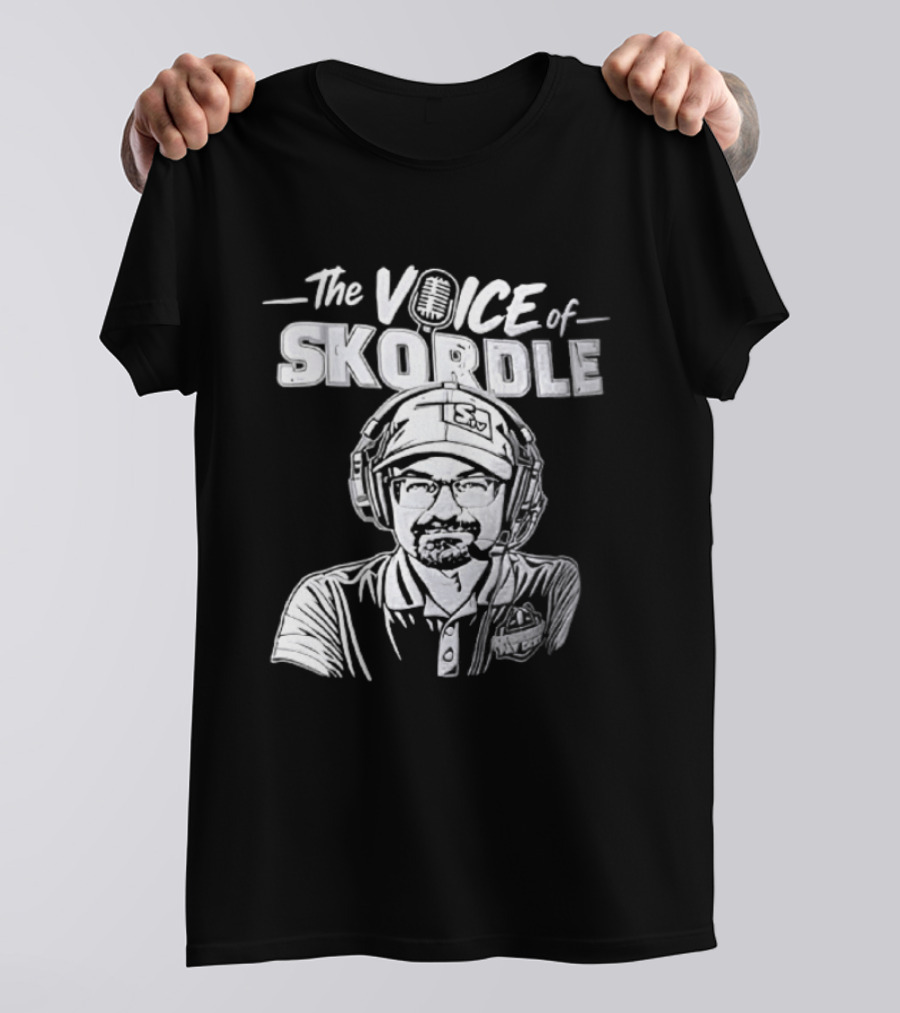 The Voice Of Skordle Podcast Broadcaster Sports Commentator T-Shirt