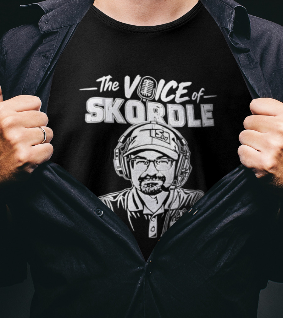 The Voice Of Skordle Podcast Broadcaster Sports Commentator T-Shirt
