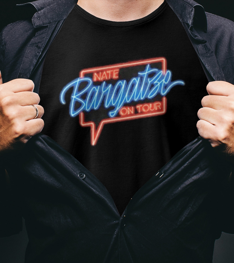 Nate Bargatze On Tour Neon Sign T-Shirt