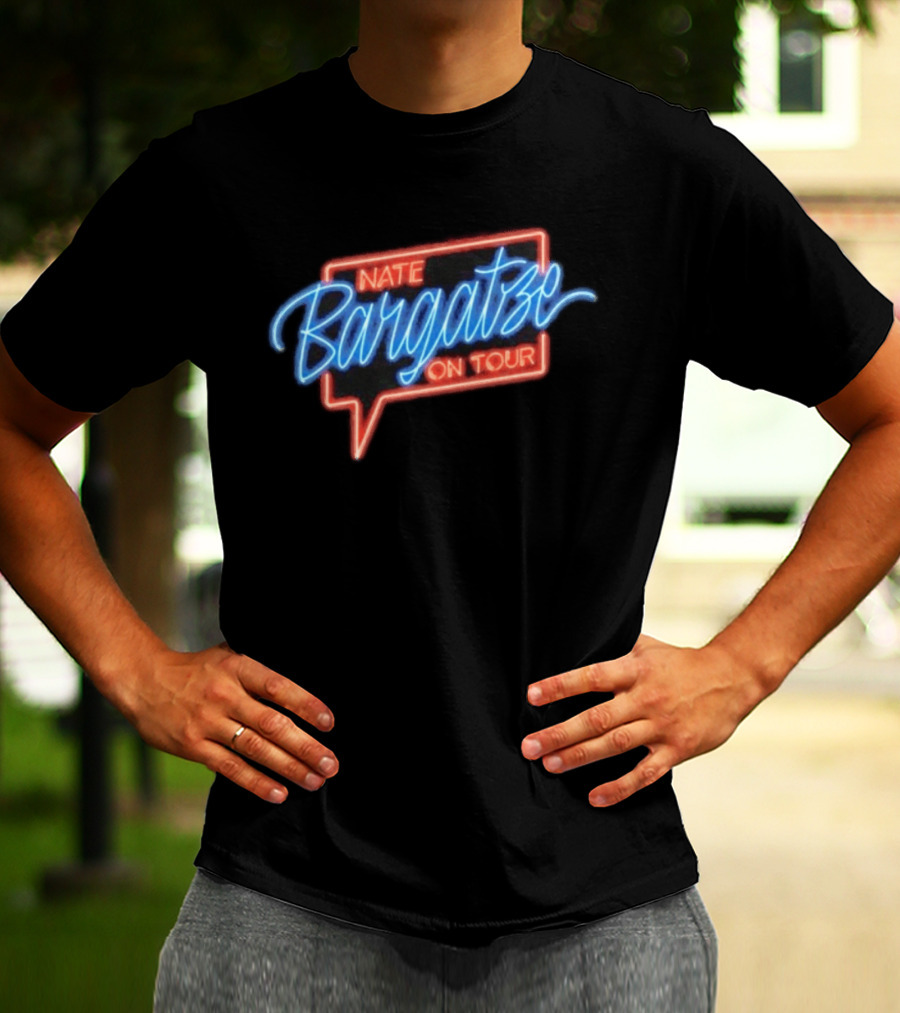 Nate Bargatze On Tour Neon Sign T-Shirt