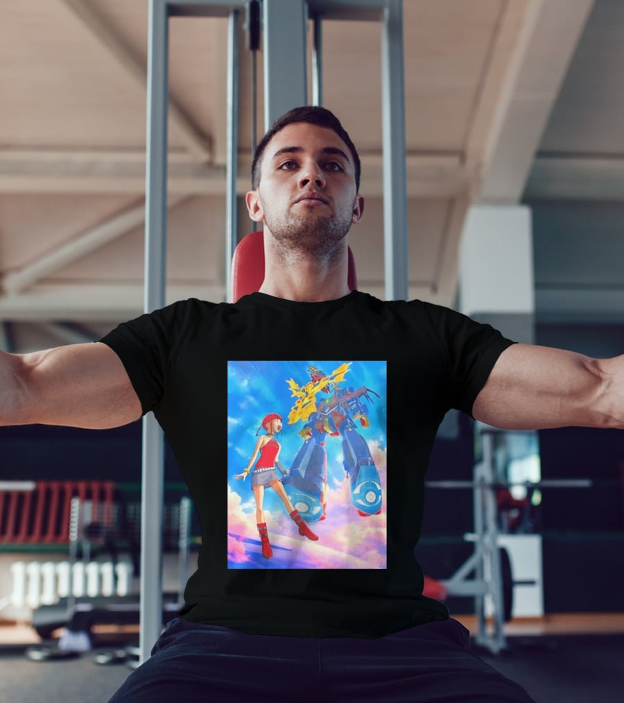 Dorothy Wayneright With The Big O Mecha From The Big O Anime Series T-Shirt