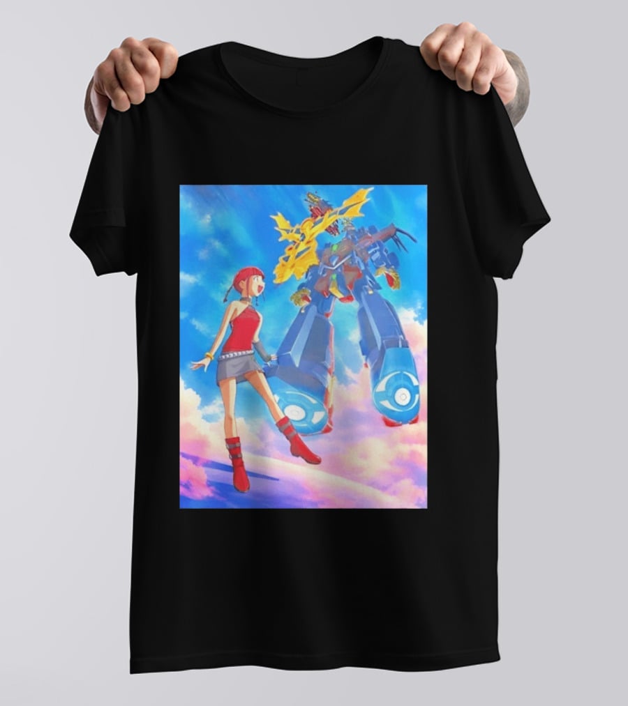 Dorothy Wayneright With The Big O Mecha From The Big O Anime Series T-Shirt
