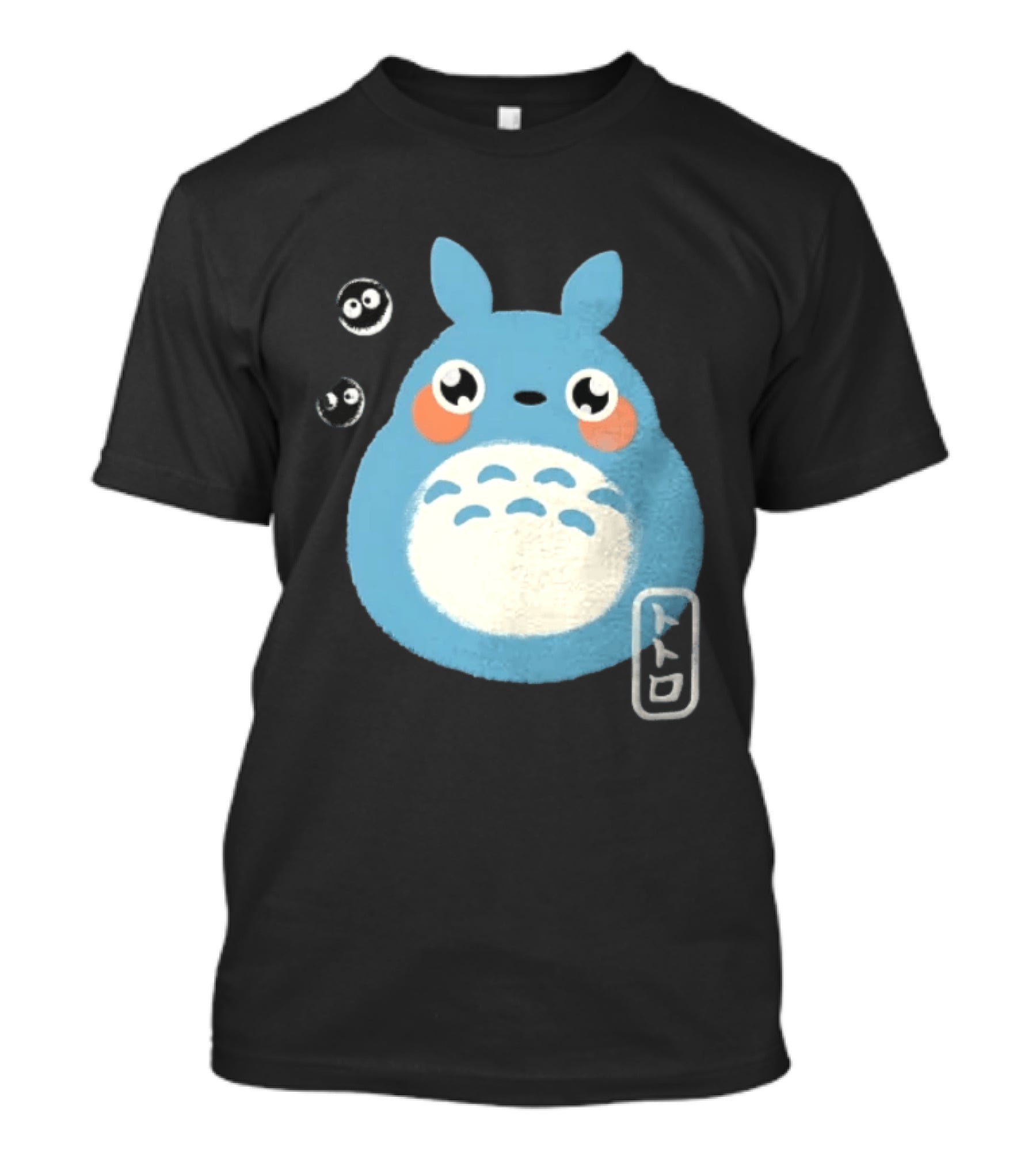 Totoro My Neighbor Totoro Blue Totoro With Soot Sprites T-Shirt