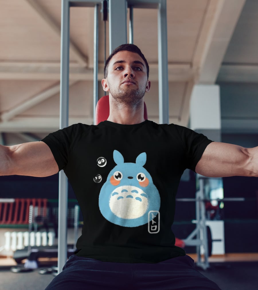 Totoro My Neighbor Totoro Blue Totoro With Soot Sprites T-Shirt