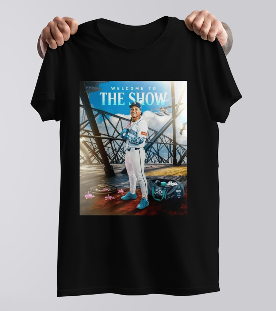 Welcome To The Show Michael Arroyo Mariners 50th Anniversary Baseball T-Shirt