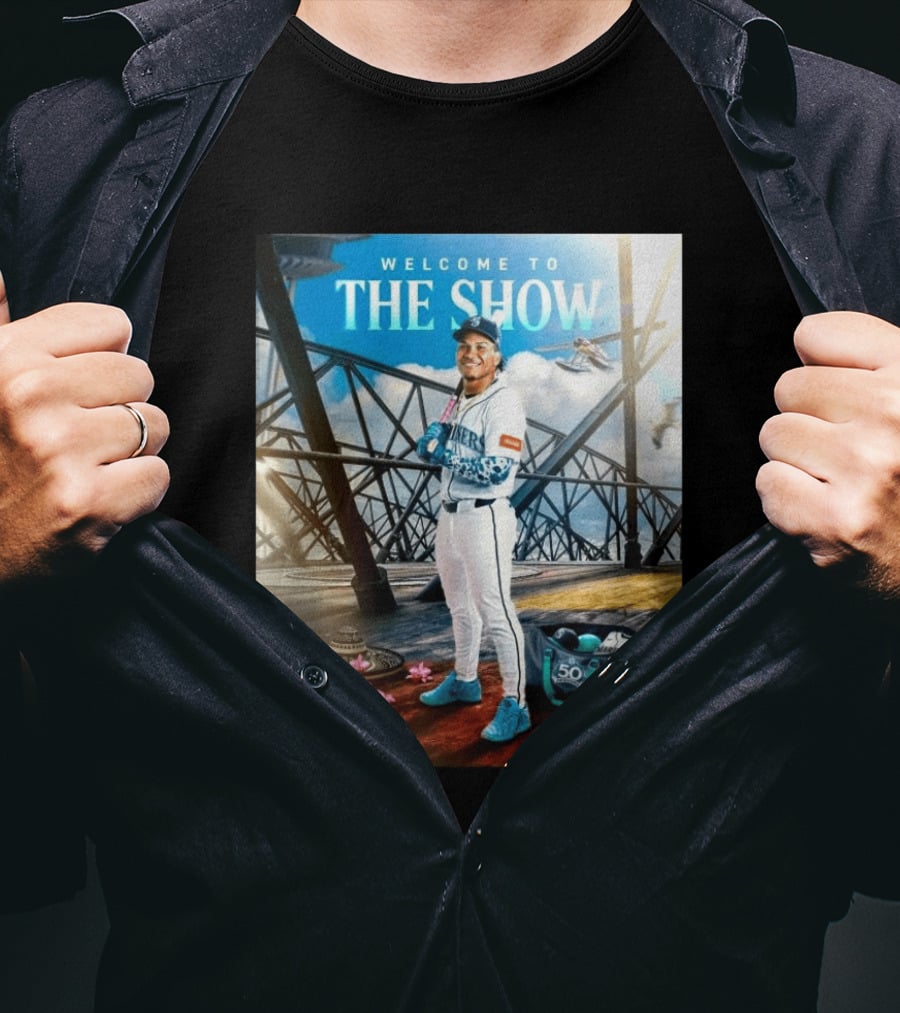 Welcome To The Show Michael Arroyo Mariners 50th Anniversary Baseball T-Shirt