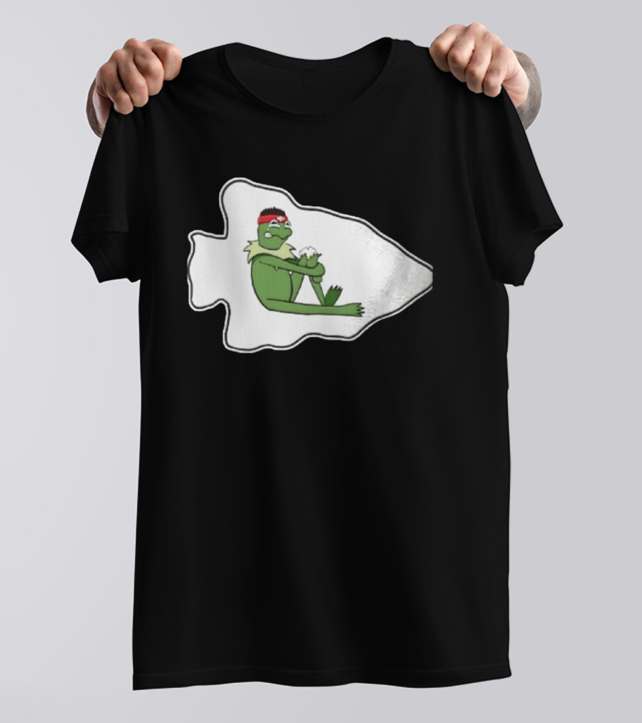 Patrick Mahomes Kansas City Chiefs Crying Kermit Meme T-Shirt