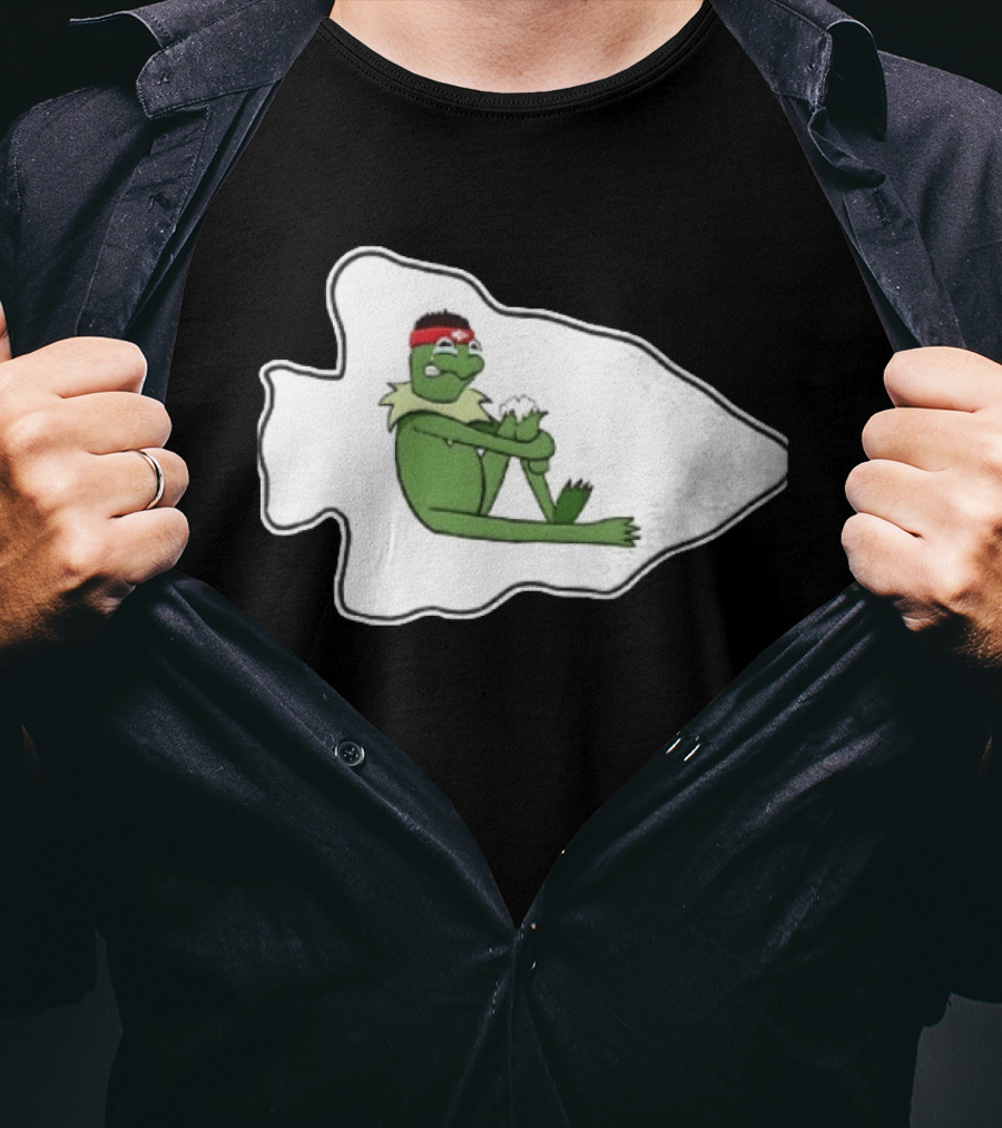 Patrick Mahomes Kansas City Chiefs Crying Kermit Meme T-Shirt